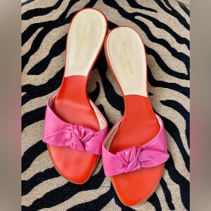 wonderful kate spade leather slides